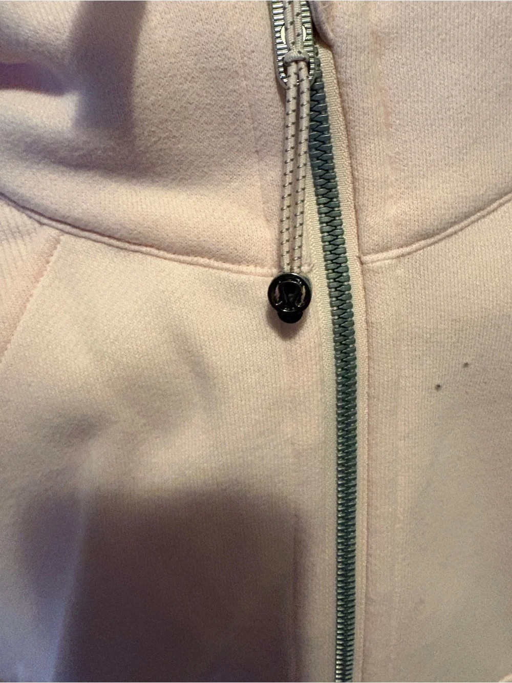 lululemon athletica Light Pink Half-Zip Cowl Sweater